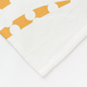 Orangefarbenes nahtloses Muster mit gestreiftem Rü Fleecedecke (Ecke)