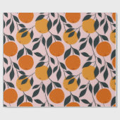 Orangefarbenes, nahtloses Muster. orangefarbenes M Geschenkpapier (Flach)