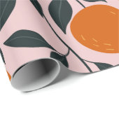 Orangefarbenes, nahtloses Muster. orangefarbenes M Geschenkpapier (Rolleneckpunkt)