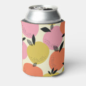 Orangefarbenes, nahtloses Sommermuster. Dosenkühler (Kanne Rückseite)