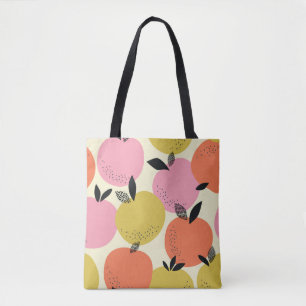Orangefarbenes, nahtloses Sommermuster. Tasche