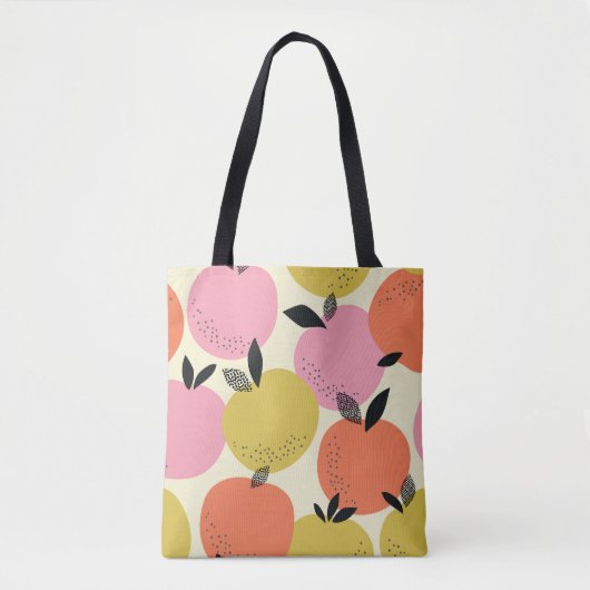 Orangefarbenes, nahtloses Sommermuster. Tasche (Vorderseite)