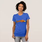 Orangefarbenes niedliches Goldfisch-Shirt T-Shirt (Vorne ganz)