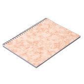 Orangefarbenes Notebook Notizblock (Linke Seite)