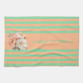 Orangefarbenes Oberteil mit Pantoletten Geschirrtuch (Horizontal)