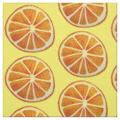 Orangefarbenes Obst Art Citrus Aquarell Pop Kunst Stoff (Muster)