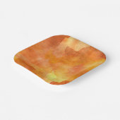 Orangefarbenes oder gelbes Druckpapier Pappteller (Gewinkelt)