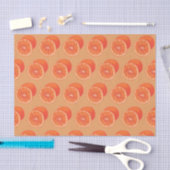 Orangefarbenes Orangengeflechtpapier Seidenpapier (Handwerk)