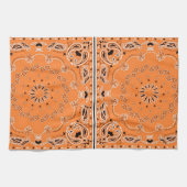 Orangefarbenes orientalisches Handtuch (Horizontal)