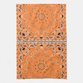 Orangefarbenes orientalisches Handtuch (Vertikal)