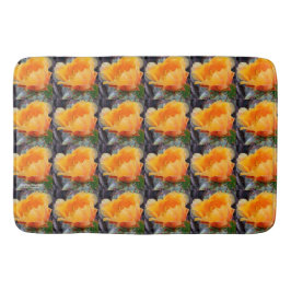 Orangefarbenes Pantopuntia Kakteen Blume Foto Badematte