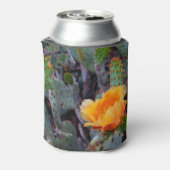 Orangefarbenes Pantopuntia Kakteen Blume Foto Dosenkühler (Kanne Rückseite)