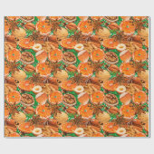 Orangefarbenes Papier Geschenkpapier (Flach)