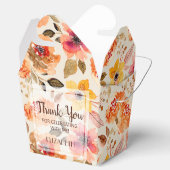 Orangefarbenes Party Geschenkschachtel (Geöffnet)