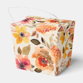 Orangefarbenes Party Geschenkschachtel (Rückseite)