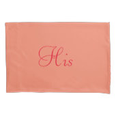 Orangefarbenes Personalisiertes Pillow Case Kissenbezug (Vorderseite-Links)