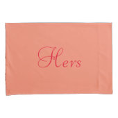 Orangefarbenes Personalisiertes Pillow Case Kissenbezug (Vorderseite-Rechts)