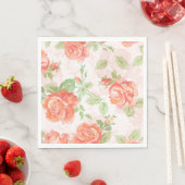Orangefarbenes Rose Serviette (Beispiel)