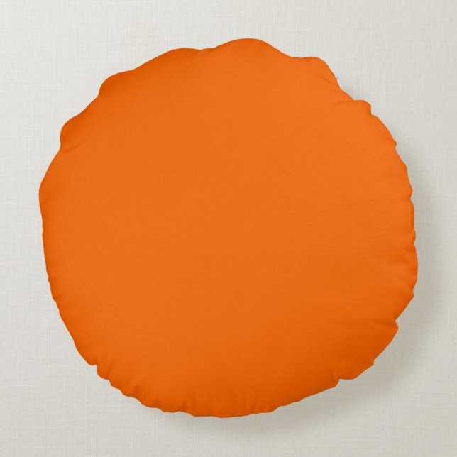 orangefarbenes schlichtes Kissen (Rückseite)