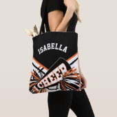 Orangefarbenes, Schwarz-Weiß Chefdesign Tasche (Von Nahem)