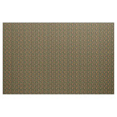 Orangefarbenes schwarzes Fruchtmuster Stoff (Yard (91,4 cm))