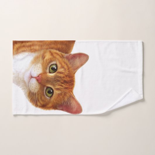 Orangefarbenes Set (Handtuch)