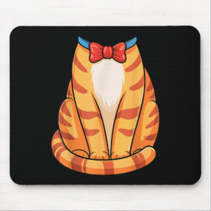 Orangefarbenes Shirt Erwachsene Kinder Männer Frau Mousepad