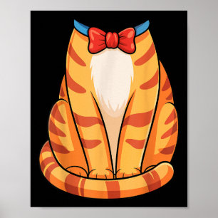 Orangefarbenes Shirt Erwachsene Kinder Männer Frau Poster