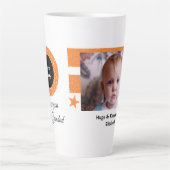 Orangefarbenes so glückliches Grandad mit Foto Milchtasse (Vorderseite)