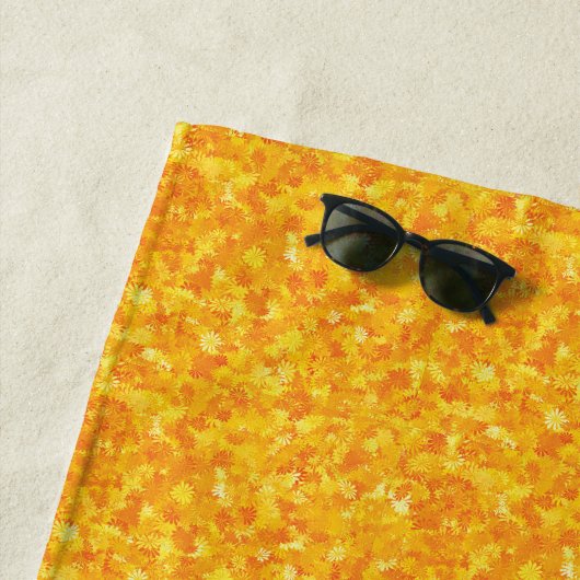orangefarbenes Strandtuch (Beispiel)