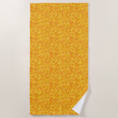 orangefarbenes Strandtuch (Vorderseite)