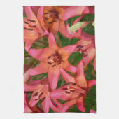 Orangefarbenes Tigerlilie Küchentuch (Vertikal)