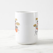 Orangefarbenes Trommelkit: Kaffeetasse (Mittel)