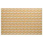 Orangefarbenes tropisches Ananas Fruchtmuster Stoff (Fat Quarter (45,7 x 55,9 cm))