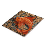 Orangefarbenes tropisches Meerwasser Fliese (Seite)