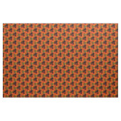 Orangefarbenes und braunes Abstraktes Kunstmuster Stoff (Yard (91,4 cm))