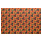 Orangefarbenes und braunes Abstraktes Kunstmuster Stoff (Fat Quarter (45,7 x 55,9 cm))