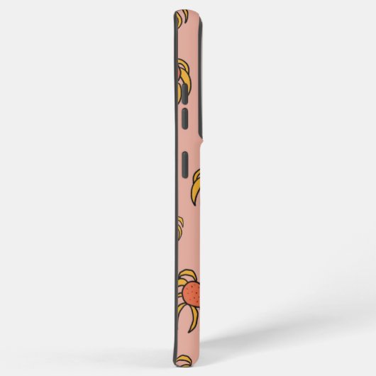 Orangefarbenes und gelbes Gehäuse Samsung Galaxy Hülle (Rechte Seite)