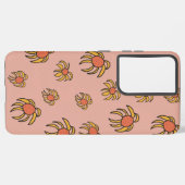 Orangefarbenes und gelbes Gehäuse Samsung Galaxy Hülle (Linke Seite)