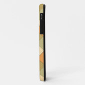 Orangefarbenes und grünes Gitter Case-Mate iPhone Hülle (Hinten/Links)