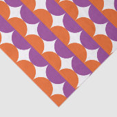 Orangefarbenes und Lila Mittelalter Moderne Marine Seidenpapier (Ausschnitt)