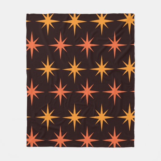 Orangefarbenes und orangefarbenes Mittelalter Mode Fleecedecke (Vorderseite)