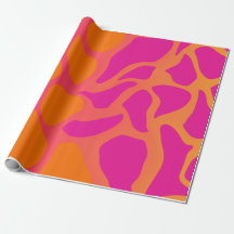 Orangefarbenes und rosa glänzendes Schleifpapier