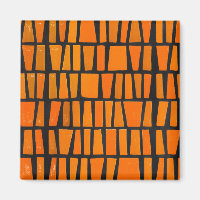 Orangefarbenes und schwarzes afrikanisches Stammes