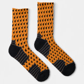 Orangefarbenes und schwarzes F-15-Kampfflugzeug Socken (Rechts)