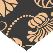 Orangefarbenes und schwarzes Tischset Großer Tischläufer (Ecke)