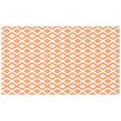 Orangefarbenes und weißes Diamantmuster Tischdecke (Vorderseite (Horizontal))