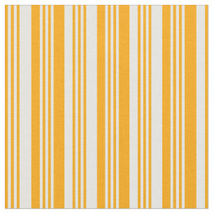 Orangefarbenes und weißes Muster der Streifen Stoff