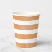 Orangefarbenes und weißes Party Pappbecher (Rechts)