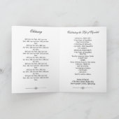 Orangefarbenes Wasser - Foto Beerdigung Programm (Innenseite)